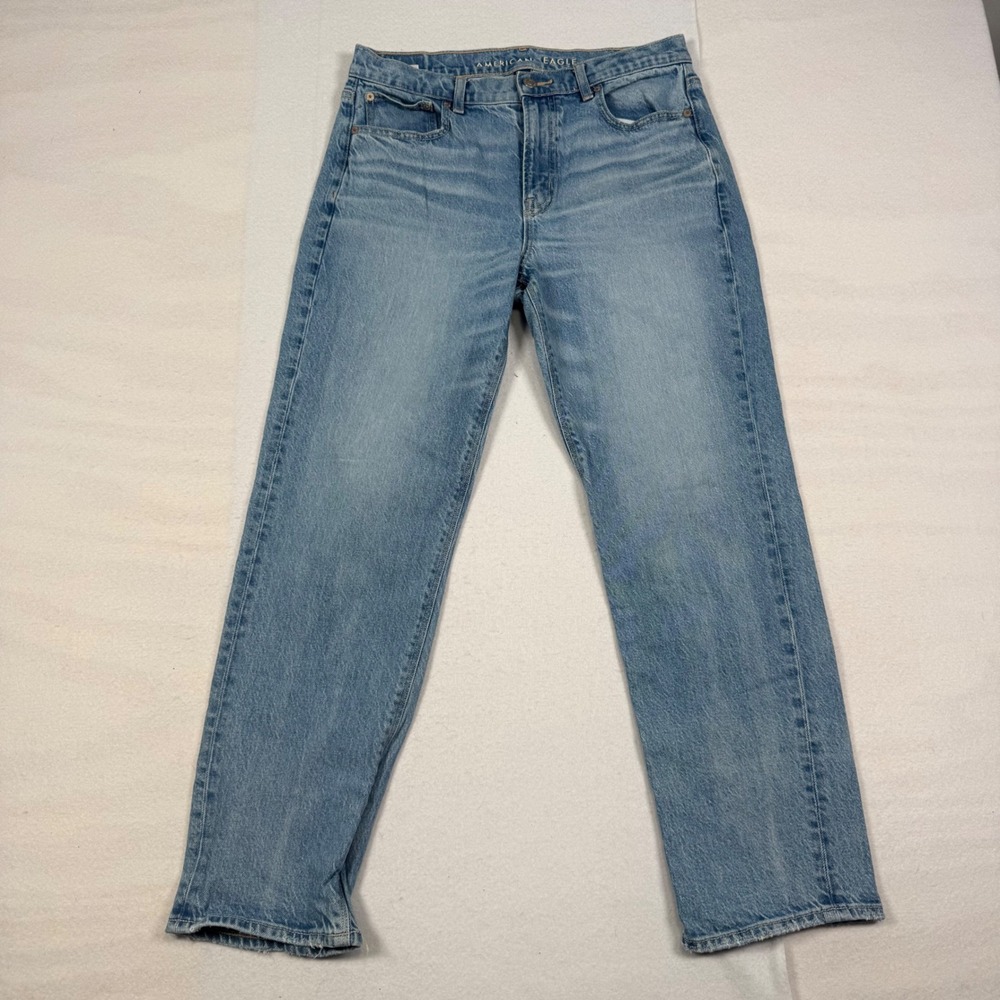 American Eagle Outfitters Light Wash Straight Leg Jeans